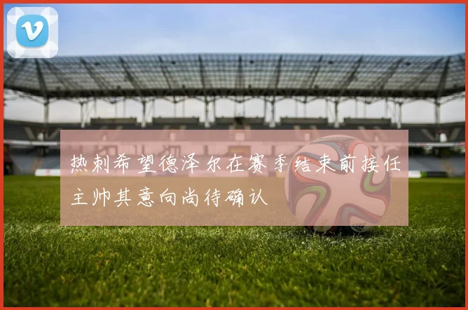 热刺希望德泽尔在赛季结束前接任主帅其意向尚待确认